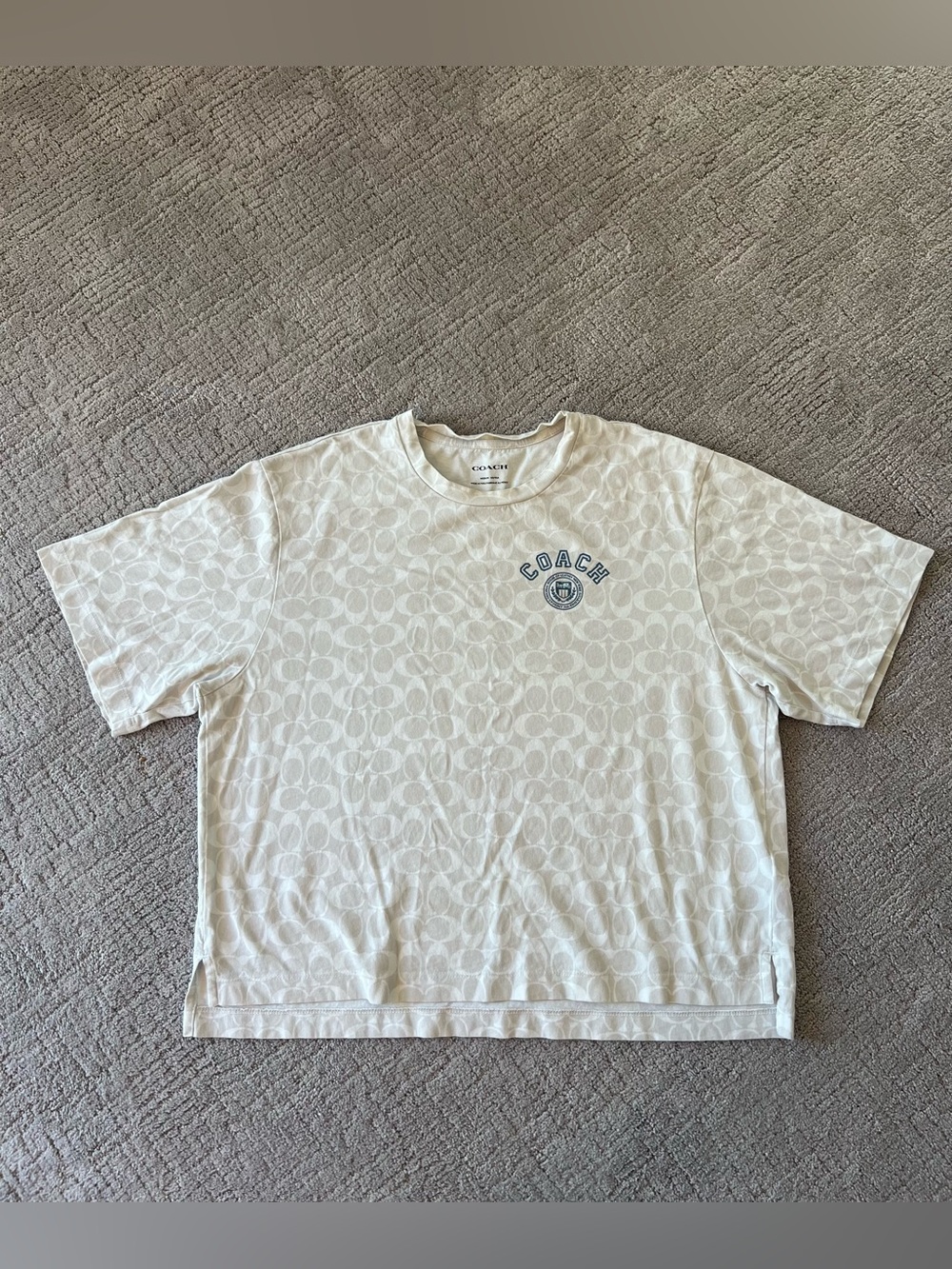 Coach Oversized Crop Varsity Tee